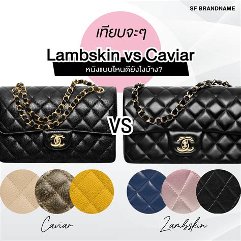 caviar vs lambskin Chanel